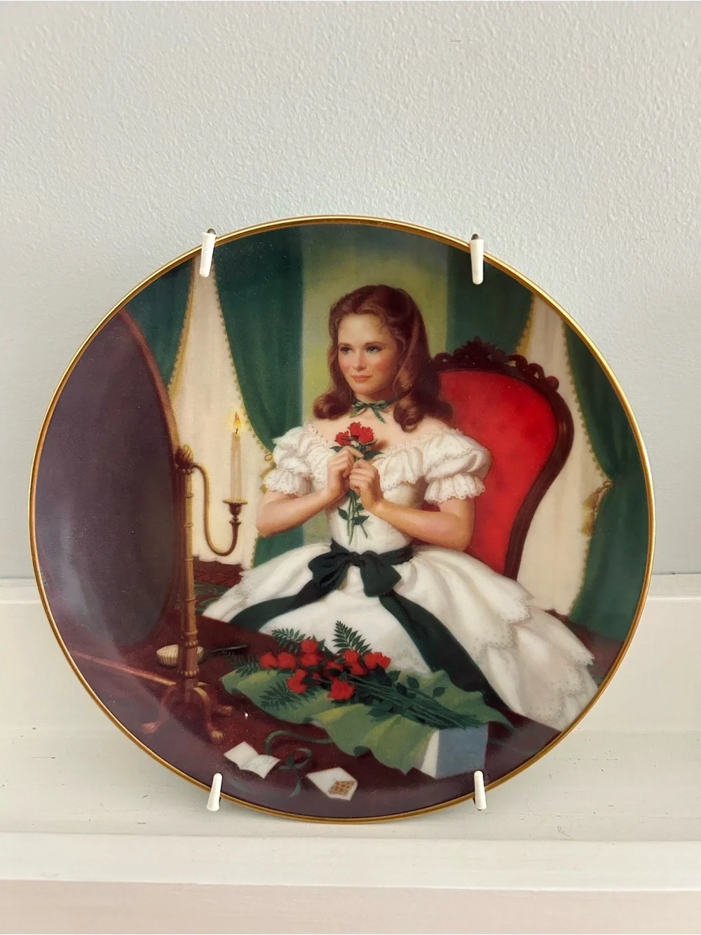 Danbury Mint Little Women Collector Plates Set of 5 Meg Jo Beth Amy Wedding 1990